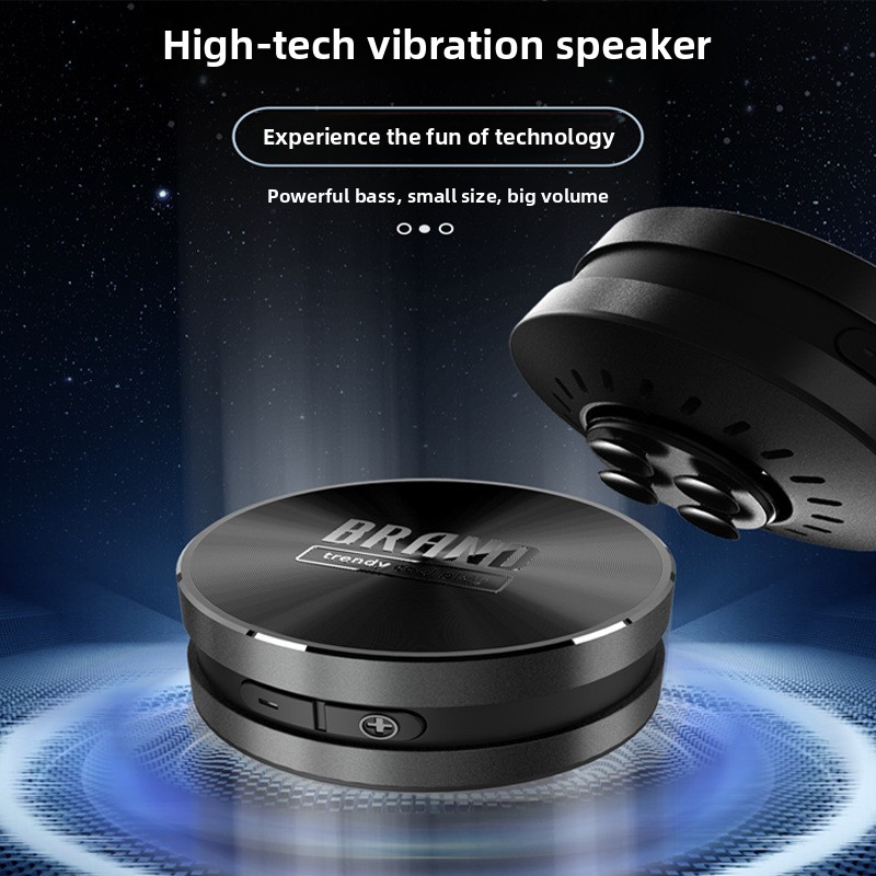 Tech Accessories & Gadgets - 骨伝導Bluetoothスピーカー TM001 吸盤付きメタルシェル ブラックテック