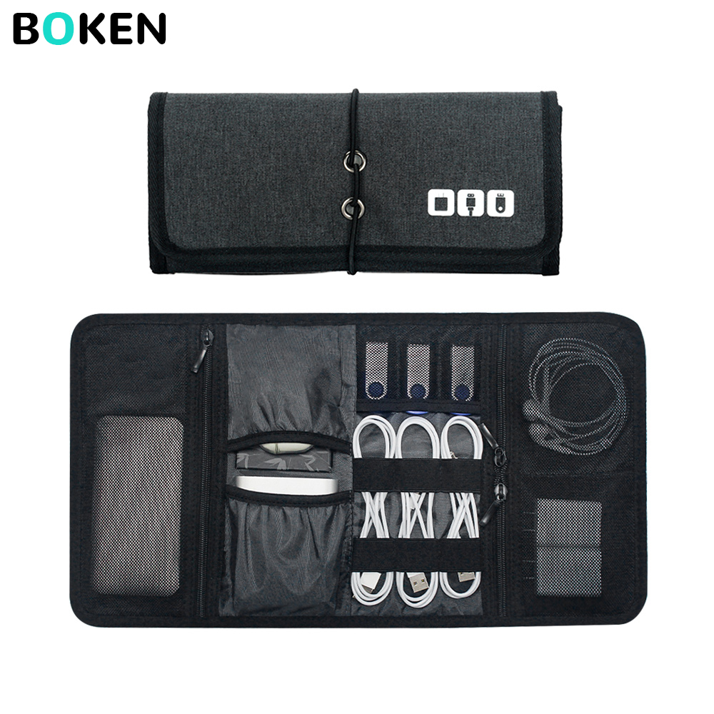Tech Accessories Travel - テックオーガナイザーバッグ ケーブル収納ケース トラベル電子アクセサリーポーチ 充電器 モバイルバッテリー イヤホン