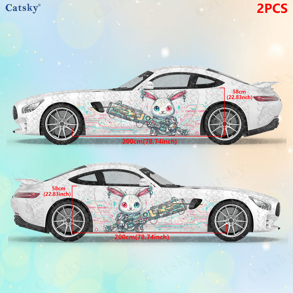2 個のサイバーパンク ライン テック バニー カー サイド - Tech Accessories & Gadgets のレビューと価格