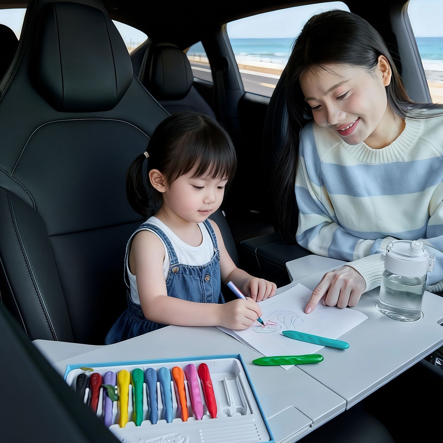 折りたたみ式車用デスク テスラモデル 3/Y/S/X 多機能 - Tech Accessories Desk のレビューと価格