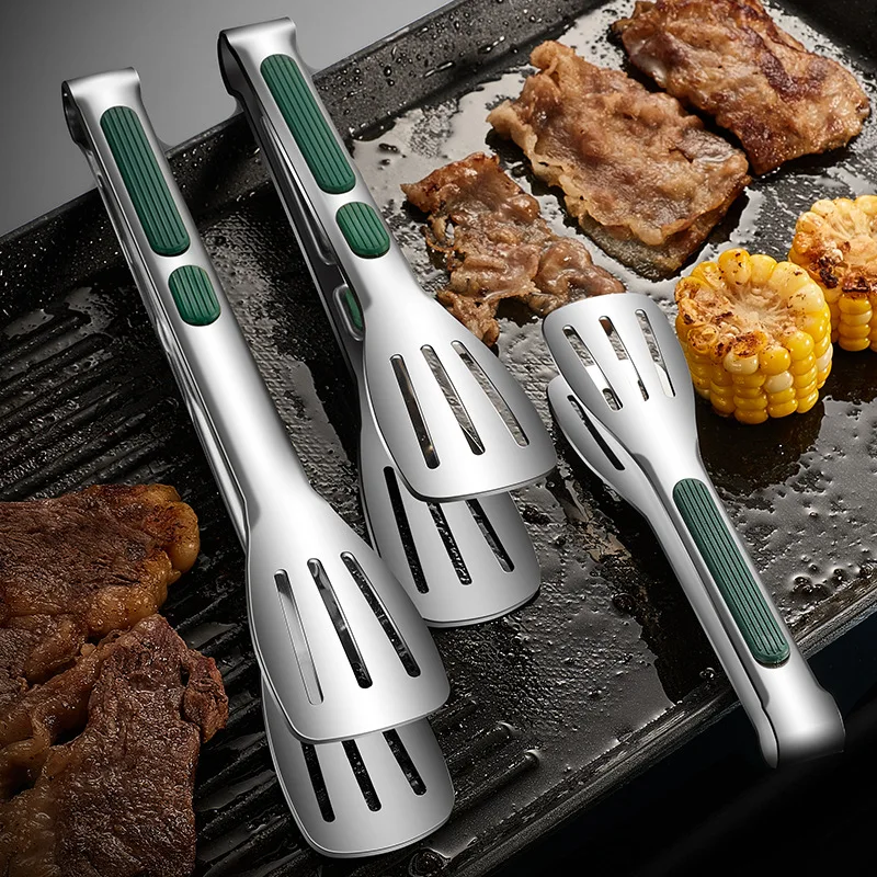 ステンレス鋼バーベキュークリップノンスリップ食品トング肉サラ - Hi Tech Kitchen Accessories のレビューと価格
