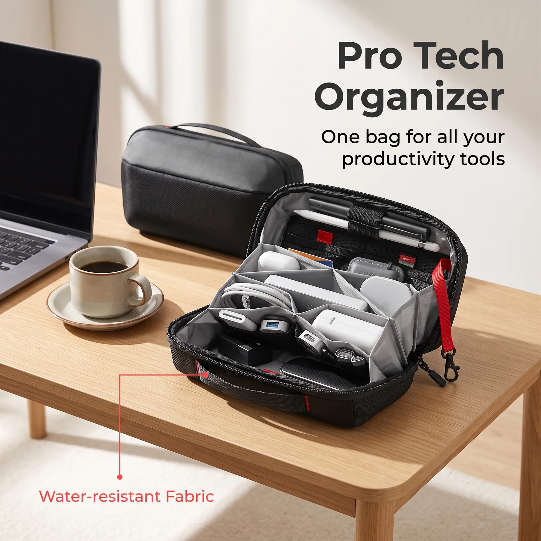 トラベルテックオーガナイザーポーチ、防水多機能電子機器アクセ - Tech Accessories Travel のレビューと価格