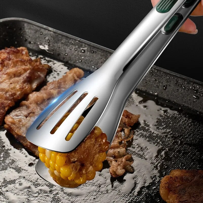 1pc ノンスリップステンレス鋼食品トング肉サラダパンクリッ - Hi Tech Kitchen Accessories のレビューと価格