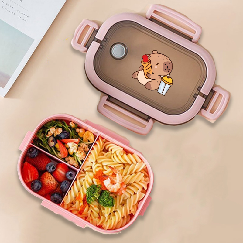 カピバラ弁当箱アニメ動物プリント食品保存容器子供学校ピクニッ - Tech Home Accessories のレビューと価格