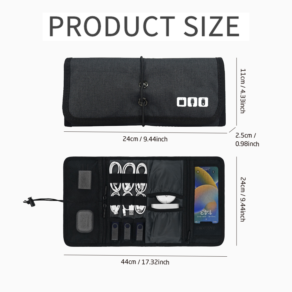 テックオーガナイザーバッグ ケーブル収納ケース トラベル電子 - Tech Accessories Travel のレビューと価格