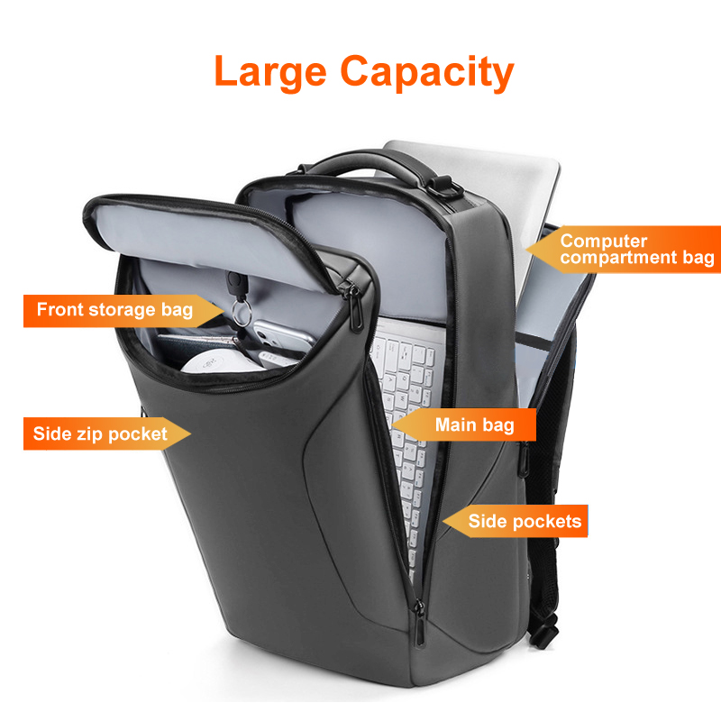 1個入り人間工学に基づいた通勤用バックパック、耐水性PUレザ - Tech Accessories Travel のレビューと価格