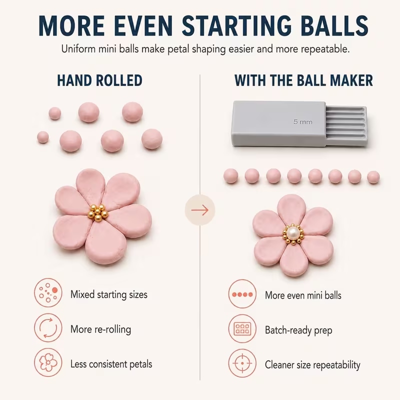 3Dプリントクレイジェルボールメーカーツール、3Dジェルフラ - Nail Tech Accessories のレビューと価格
