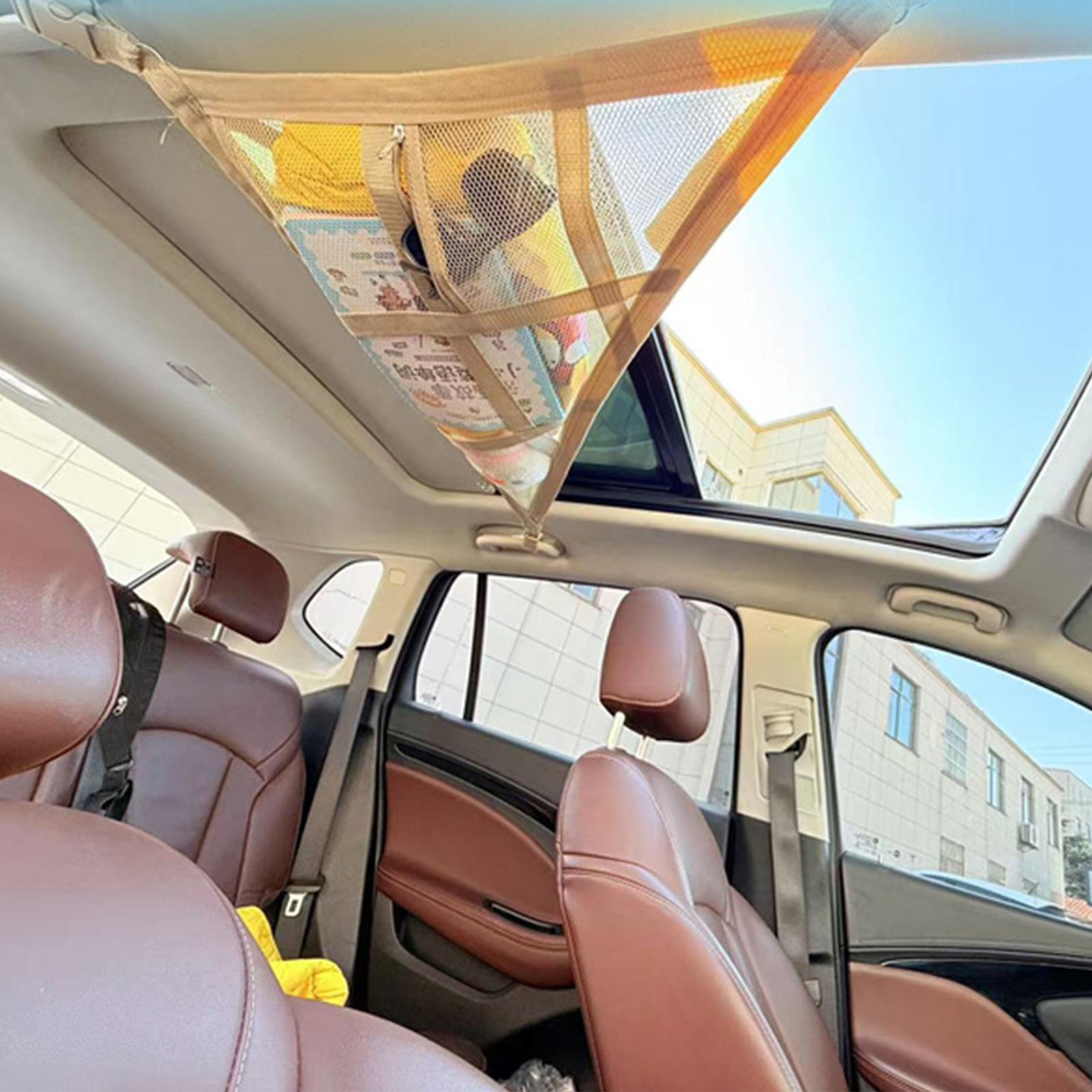 車用強力ネットバッグ耐荷重メッシュカールーフ収納キャパシティ - Tech Accessories Travel のレビューと価格