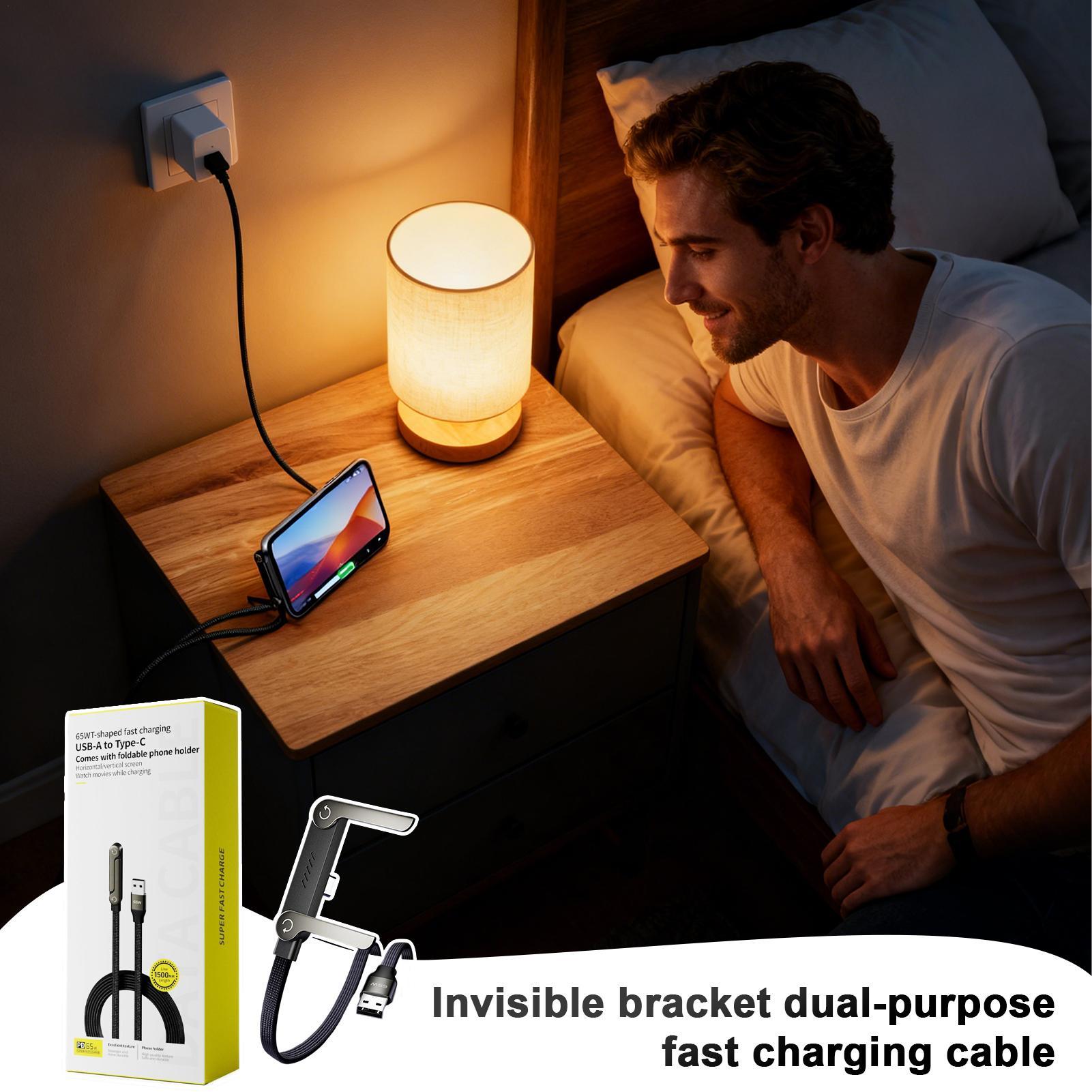 見えないホルダー付き充電ケーブル 2-in-1 携帯電話アク - Tech Accessories For Home Office のレビューと価格