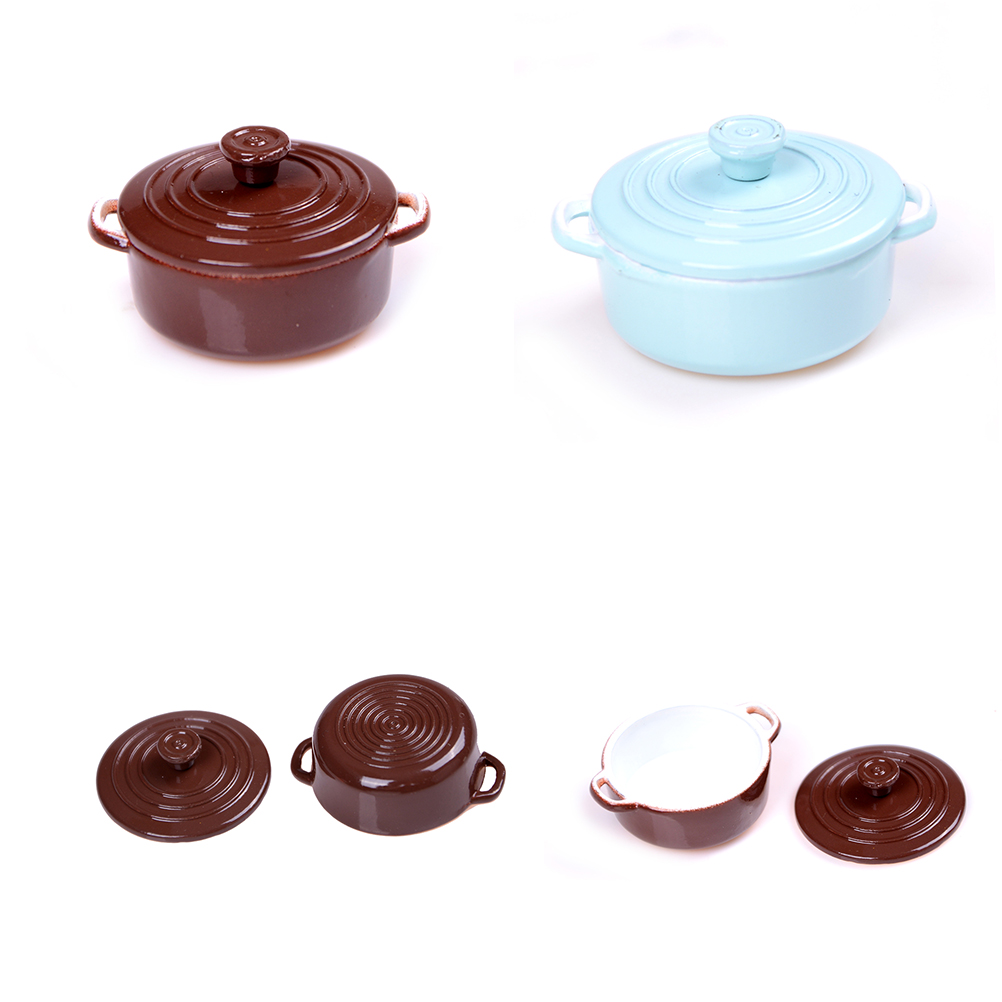 ドールハウス用ミニチュアキッチン用品,1:12スケール,蓋付 - Hi Tech Kitchen Accessories のレビューと価格