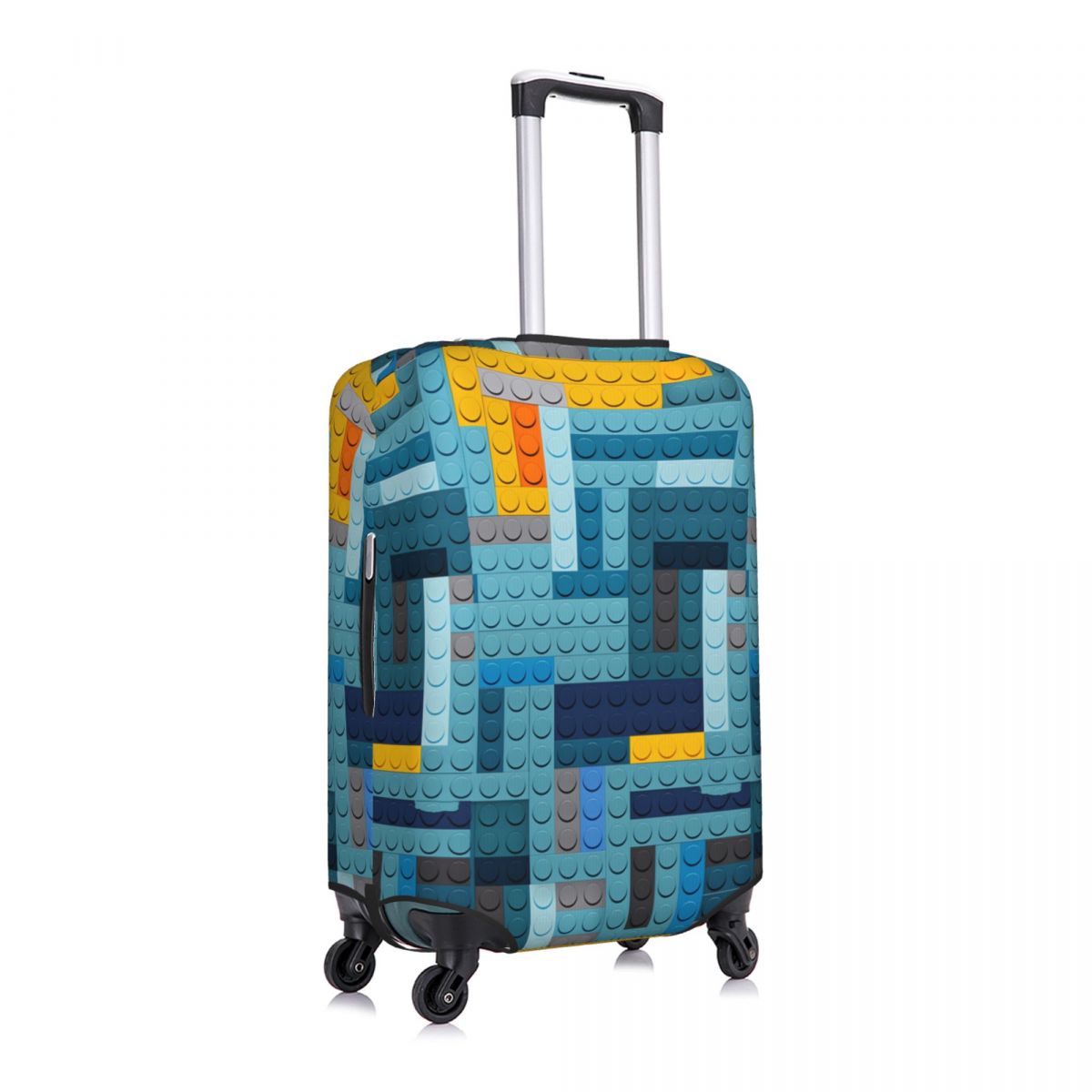 ブルーテックピクセルビルディングブロックテクスチャスーツケー - Tech Accessories Travel のレビューと価格